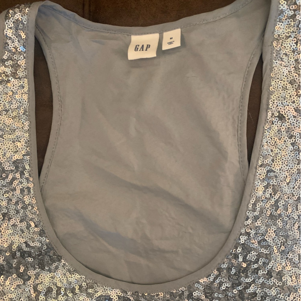 GAP Shimmering Silver Tank Top - Picture 7 of 7